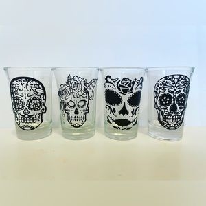 Día de los muertos shot glasses